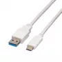 VALUE - cavo USB - USB 3.0 (M) a USB Type-C (M) - 5 V - 900 mA - 1 m - bianco (11.99.9011)