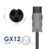 Akyga AK-EV-11 caricabatterie per e-scooter da 36 V, 42 V / 2 A 84 W, GX12 3 poli 9 mm, 1 m