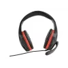 Headset gaming cablato GEMBIRD GHS-03 — 20–20000 Hz, cavo 2 m, 250 g, nero/rosso