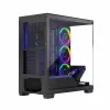 Case PC MODECOM Volcano Stellar 5F ATX Midi Tower, vetro temperato, 5 ventole preinstallate, USB‑C, supporta microATX/ATX, GPU max 420 mm, altezza dissipatore CPU 175 mm