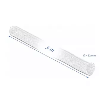 Tubo intrecciato DeLOCK 20818 5 m x 32 mm bianco