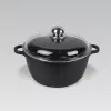 Pentola con coperchio Maestro MR-4620C 20 cm 2,1 l nera