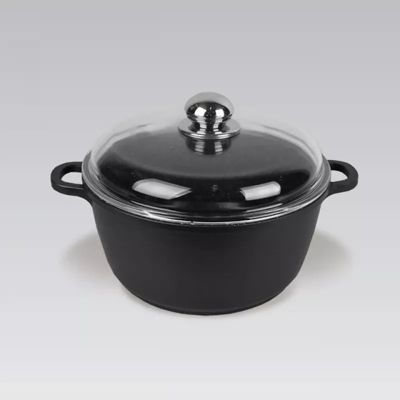 Pentola con coperchio Maestro MR-4620C 20 cm 2,1 l nera