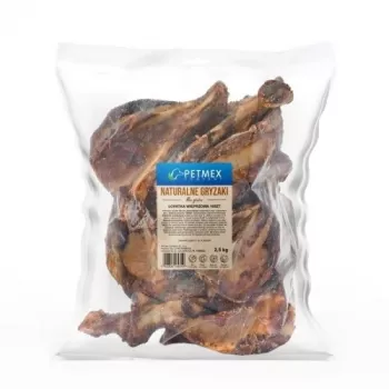 Osso da masticare per cani PETMEX Spalla di maiale, strisce naturali di spalla di maiale da masticare, 10 pz., confezione da 2 kg per cani adulti (2–4,9 kg)