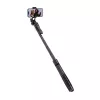 Selfie stick con treppiede Crong CRGSGU1BLK alluminio Bluetooth con gambe pieghevoli e supporto per telefono