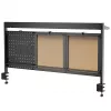Pannello divisorio da scrivania ergo office ER-300 B, larghezza 1250 mm, carico max. 10 kg
