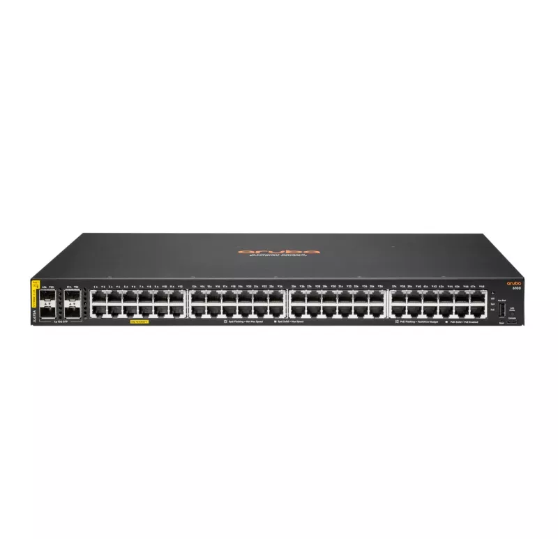 Switch gestito HPE Aruba Networking Aruba 6100 48G PoE 4SFP+ 370W