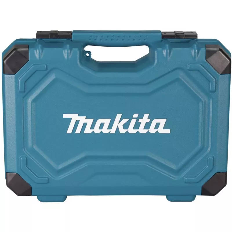 Set utensili manuali E-17980, 231 pezzi blu, con 2 cricchetti reversibili, 1/4 e 1/2, valigetta