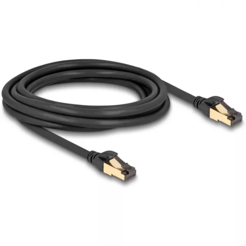 Cavo di rete DeLOCK RJ45 Cat.6A connettore maschio-connettore maschio S/FTP nero 3 m