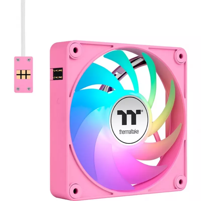 Ventole per case Thermaltake CT120 EX ARGB 120mm rosa confezione da 3