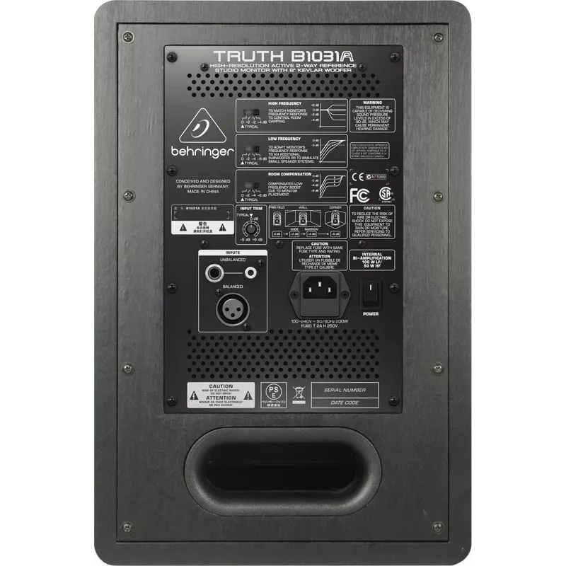 Behringer Truth B1031A a 2 vie argento, giallo con filo 100 W
