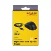 Mouse DeLOCK 12548 Office per mancini USB Type-A ottico 2400 DPI