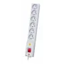 Lestar LX 610 Multipresa con protezione da sovratensioni, 6 prese, 1,5 m, Grigio