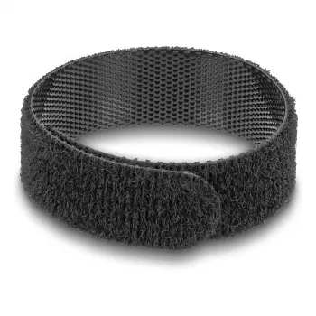 DeLOCK Fascetta in velcro per scanner ad anello nero 9 mm x 160 mm