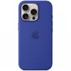 Custodia in silicone Apple iPhone 16 Pro MagSafe blu oltremare