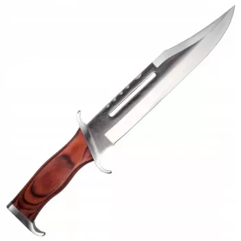 Coltello da sopravvivenza a lama fissa Cinema Classic CC-H3 Rambo III 425 mm, lama in acciaio, manico in Codura, fodero in pelle