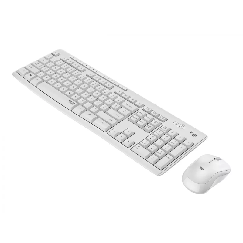 Logitech MK295 Silent - set tastiera e mouse - wireless - 2,4 GHz - italiano - bianco crema