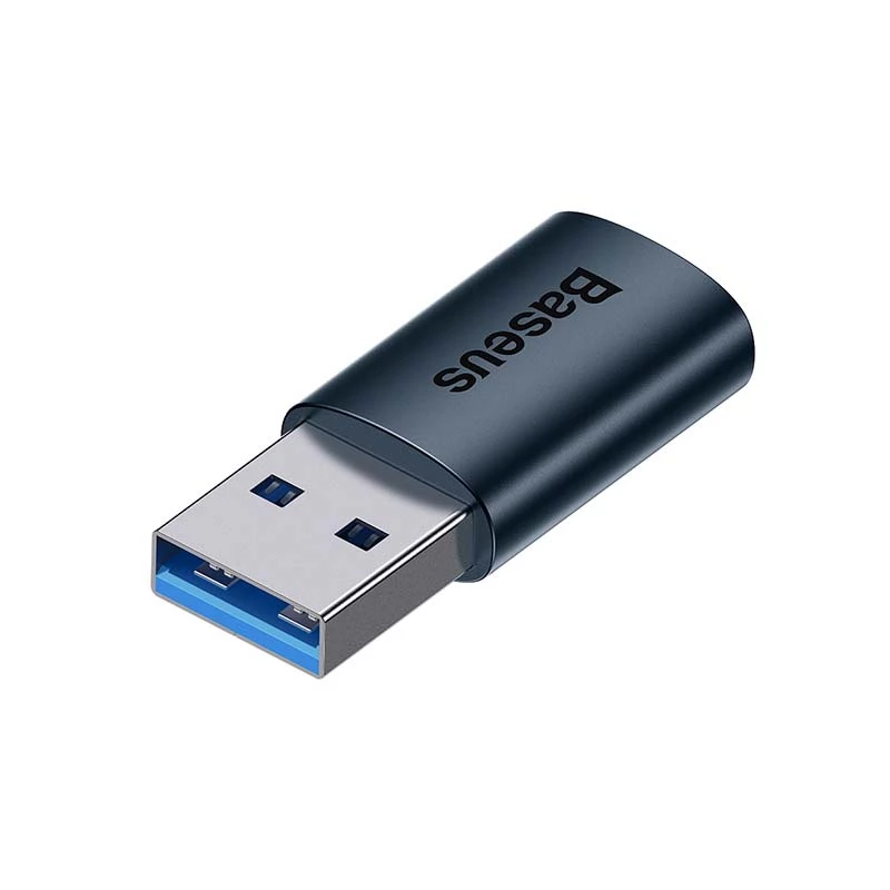 Baseus Ingenuity Adattatore USB-A a USB-C OTG (blu)