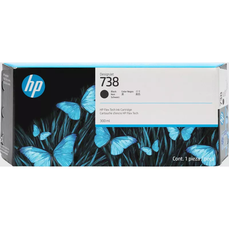 HP 738 300-ml Nero DesignJet Cartuccia d'inchiostro