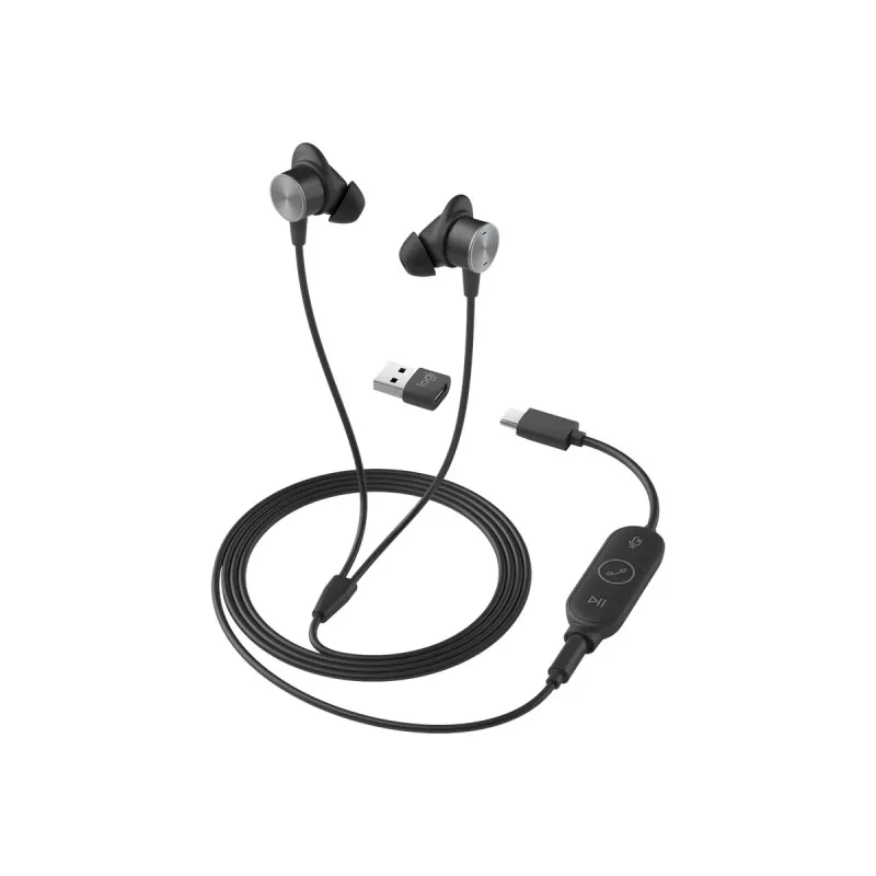 LOGITECH Zone Wired Earbuds Teams - grafite - EMEA