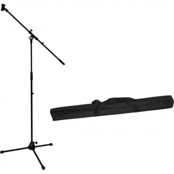 Set asta per microfono Omnitronic PRO con braccio a giraffa e custodia