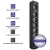 Protezione da sovratensione Qoltec 50112 nero 6 prese AC 230V 3m
