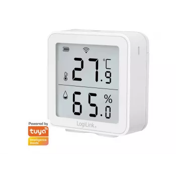 Igrometro psicrometro LogiLink SC0116 per interni elettronico bianco digitale