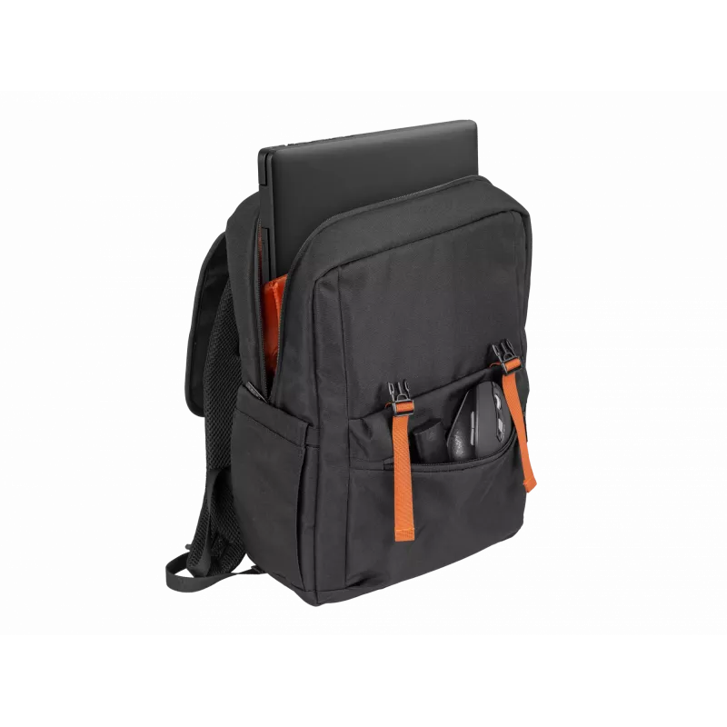 NATEC Niala Ginger Orange 39,6 cm (15,6) zaino nero