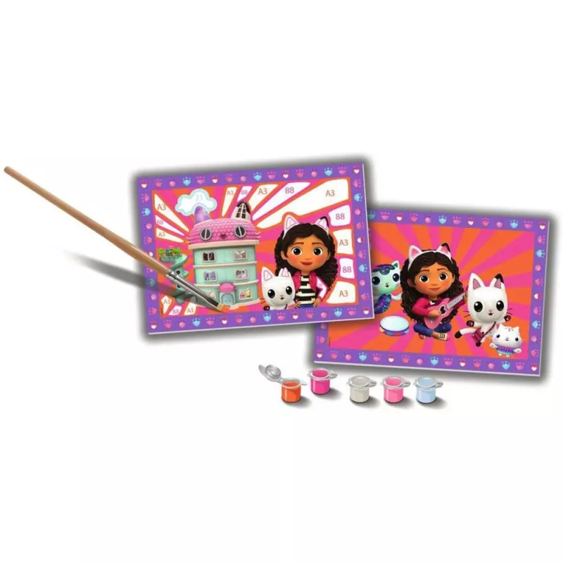 Junior Paint by Numbers - DreamWorks Gabby's Dollhouse (2 design)
