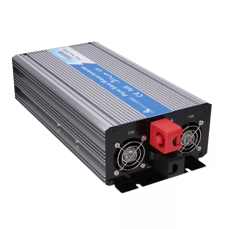Extralink OPIP-1500W convertitore di tensione a onda sinusoidale pura, da 12 V a 230 V, 1500 W