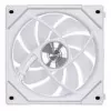 Ventola per case computer Lian Li Uni Fan 12RSLIN3W 120 mm bianca, 12 V, 0,2–2100 U/min, 2,66 mmH2O, FDB