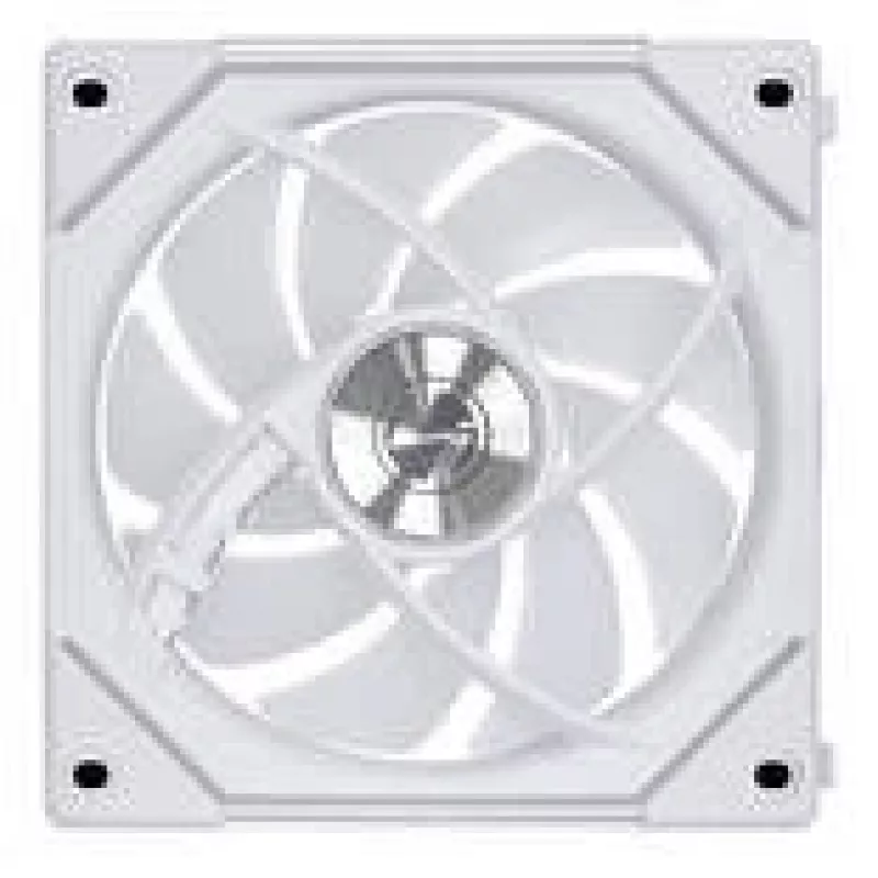 Ventola per case computer Lian Li Uni Fan 12RSLIN3W 120 mm bianca, 12 V, 0,2–2100 U/min, 2,66 mmH2O, FDB