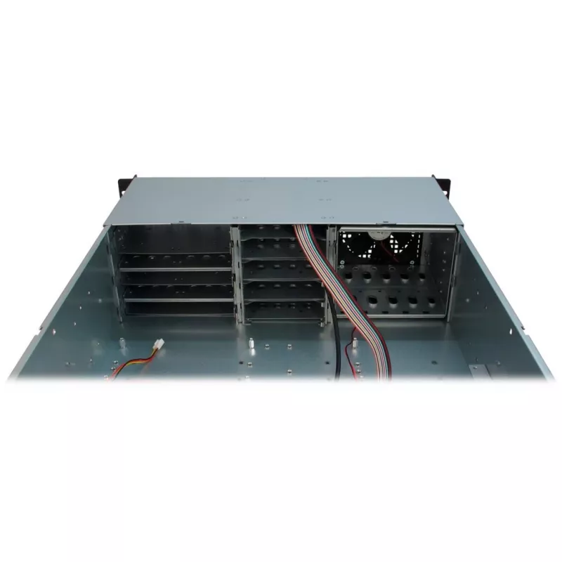 Inter-Tech 3U-30248 Rack nero, acciaio inox