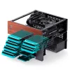 Jonsbo N4 Case Microtower Nero Acciaio robusto Case PC compatto