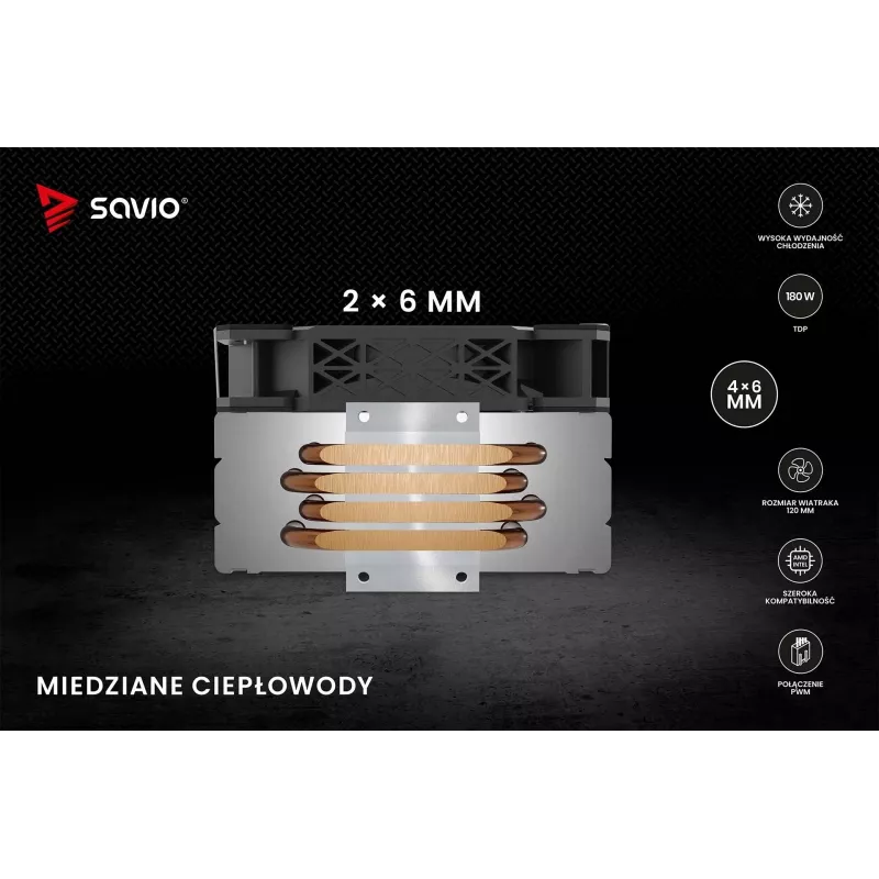 SAVIO VORTEX X2 Dissipatore per CPU