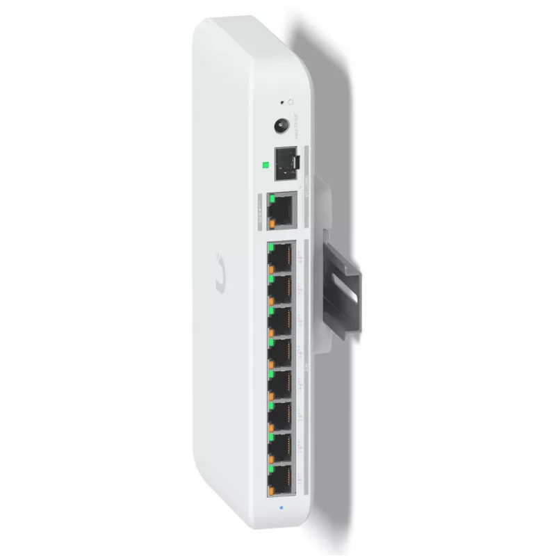 Supporto per guida DIN Ubiquiti UACC-Switch-DIN per switch UniFi Compact, bianco