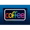 Insegna luminosa LED neon ActiveJet AJE-NEON COFFEE, multicolore, USB 5V, montaggio a parete, telaio in plastica AS