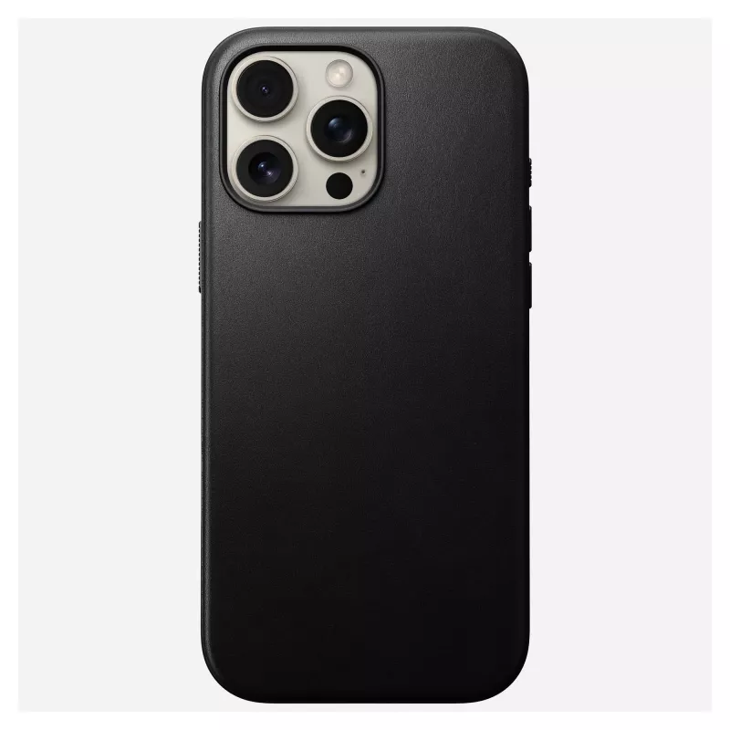 Custodia per smartphone Nomad NM01693185 per Apple iPhone 16 Pro Max, pelle/TPU/PC, nero, per schermo da 17,5 cm (6,9 pollici)