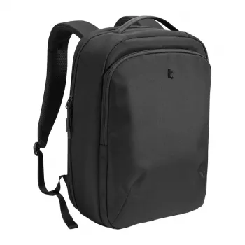 Zaino per laptop Tomtoc Explorer-T60 (nero) — custodia per laptop fino a 15,6 pollici, tessuto idrorepellente, spallacci imbottiti