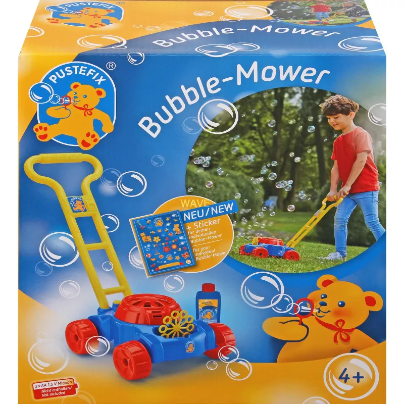 Rasaerba Bubble-Mower, bolle di sapone blu/rosso
