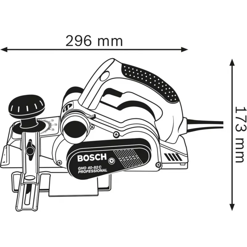 Bosch GHO 40-82 C Professional nero, blu, argento 14000 giri/min 850 W