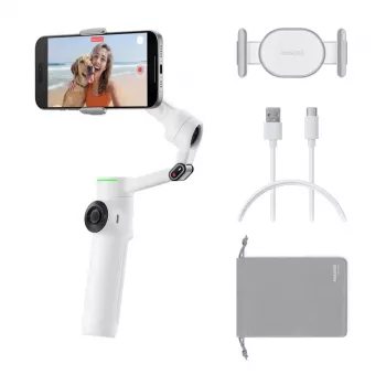 Insta360 Flow 2 Pro AI Tracker Stabilizer Bundle (bianco)