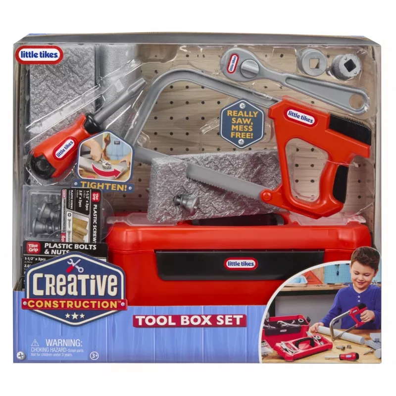 Little Tikes Creative Construction set cassetta degli attrezzi giocattolo