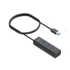 UNITEK Y-3089V01 hub interfacce USB 3.2 Gen 1 (3.1 Gen 1) Type-A 5000 Mbit/s nero