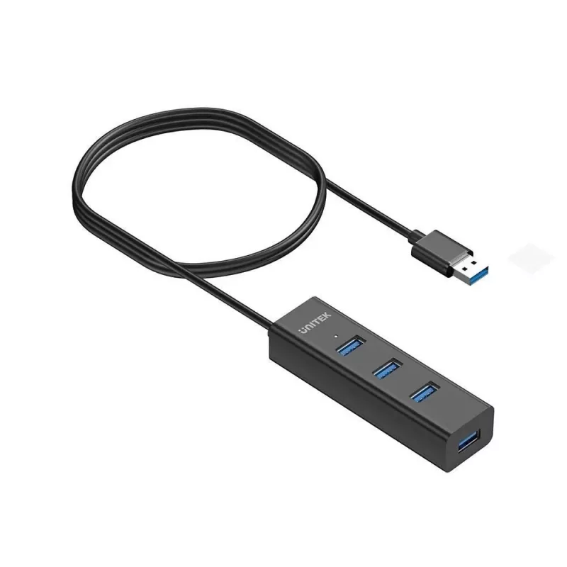 UNITEK Y-3089V01 hub interfacce USB 3.2 Gen 1 (3.1 Gen 1) Type-A 5000 Mbit/s nero