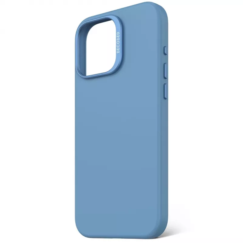 Decoded D25IPO16PMBCS9AE AntiMicrobial cover posteriore in silicone per iPhone 16 Pro Max, azzurra
