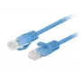 Cavo patch Cat.5E UTP 1.5M blu FLUKE PASSED LANBERG confezione da 10