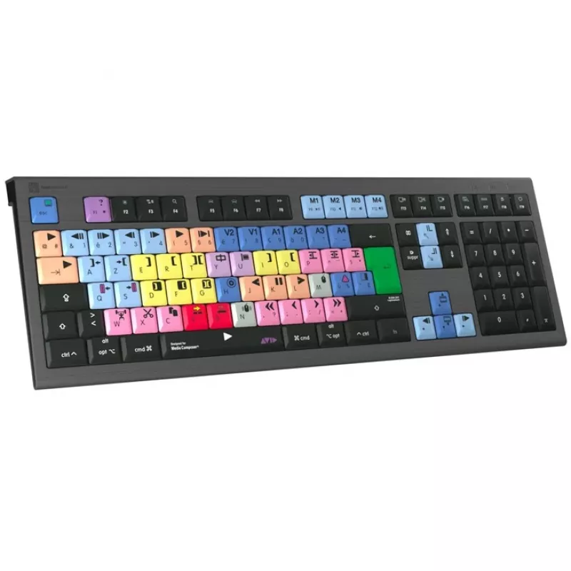 Logickeyboard Avid Media Composer tastiera ASTRA 2 retroilluminata Mac francese (LKB-MCOM4-A2M-FR)