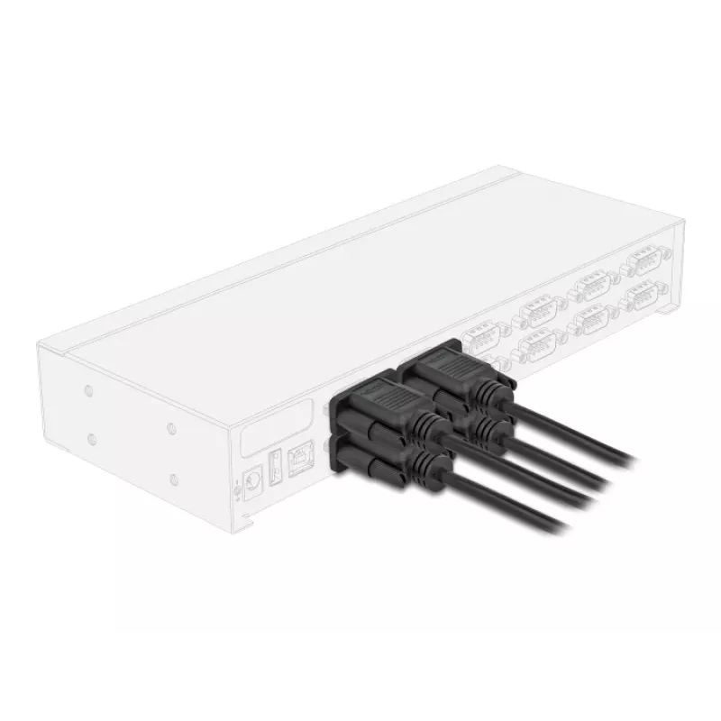 DeLOCK 86822 cavo seriale nero 0,5 m DB-9