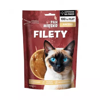 Snack per gatti Pan Mięsko Filetti di Anatra 100 g